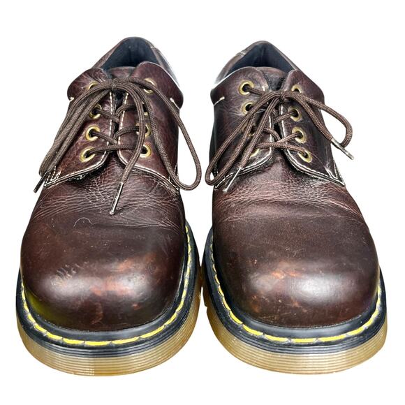 Vintage Dr. Martens Men’s Brown Leather Lace Up Chunky Oxfords Size US 13